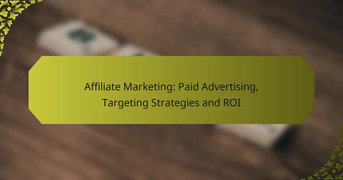 Affiliate Marketing: Paid Advertising, Targeting Strategies and ROI