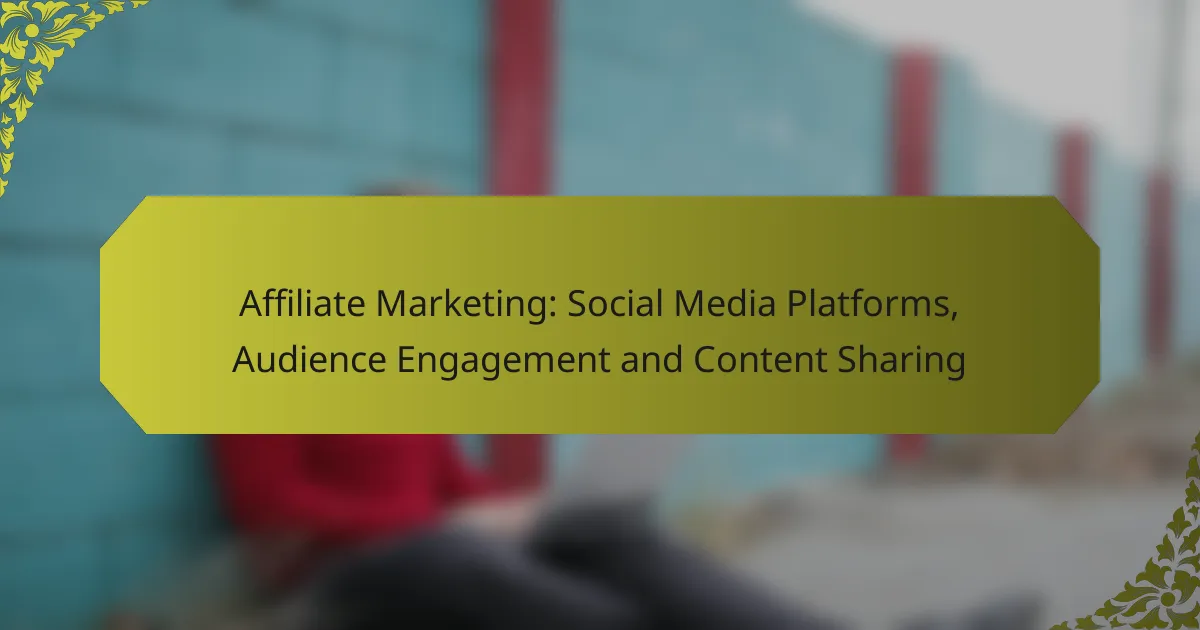 Affiliate Marketing: Social Media Platforms, Audience Engagement and Content Sharing