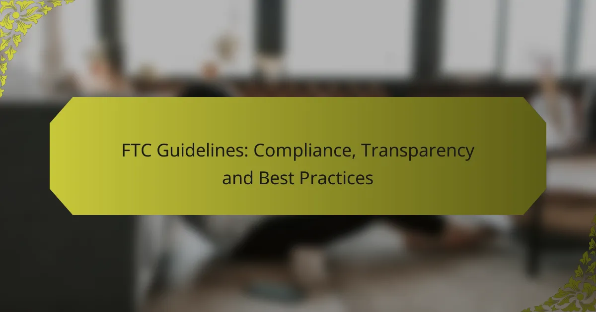 FTC Guidelines: Compliance, Transparency and Best Practices
