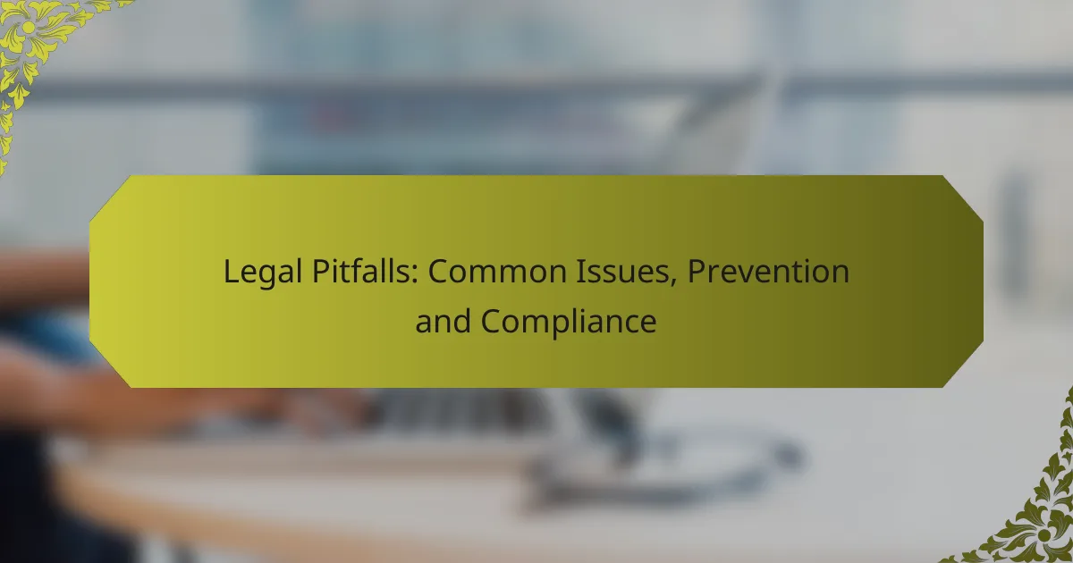 Legal Pitfalls: Common Issues, Prevention and Compliance
