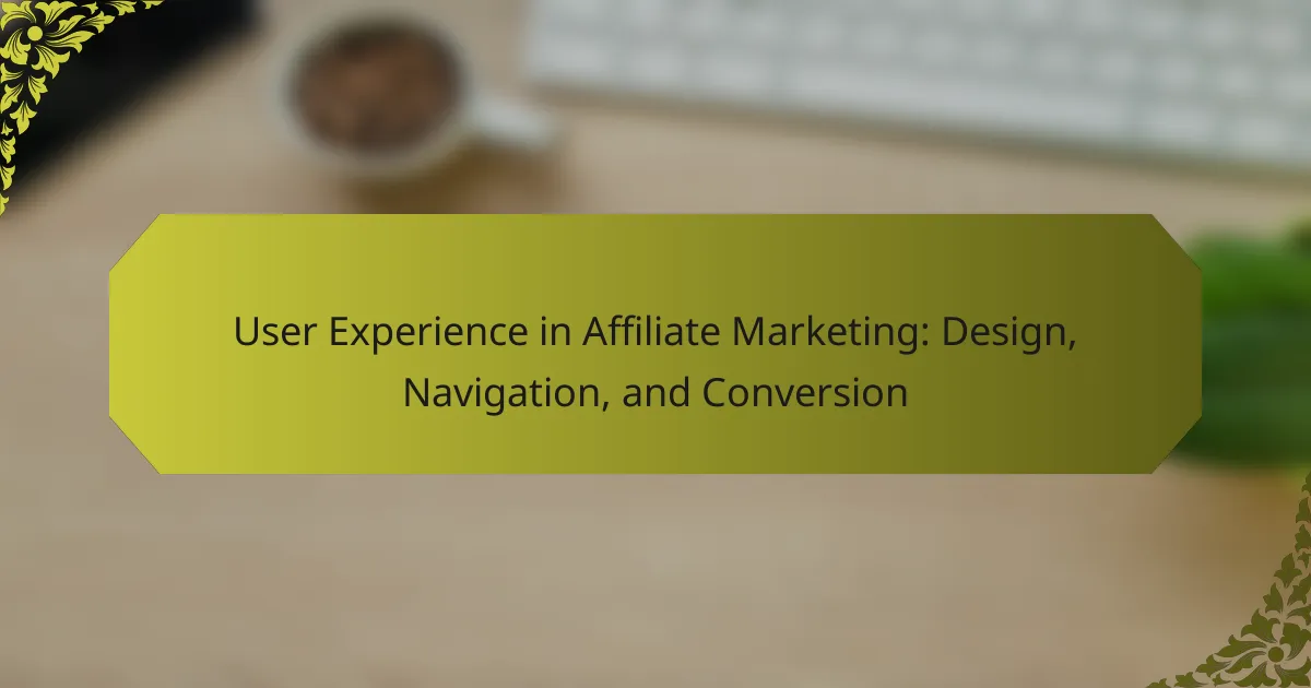 User Experience in Affiliate Marketing: Design, Navigation, and Conversion